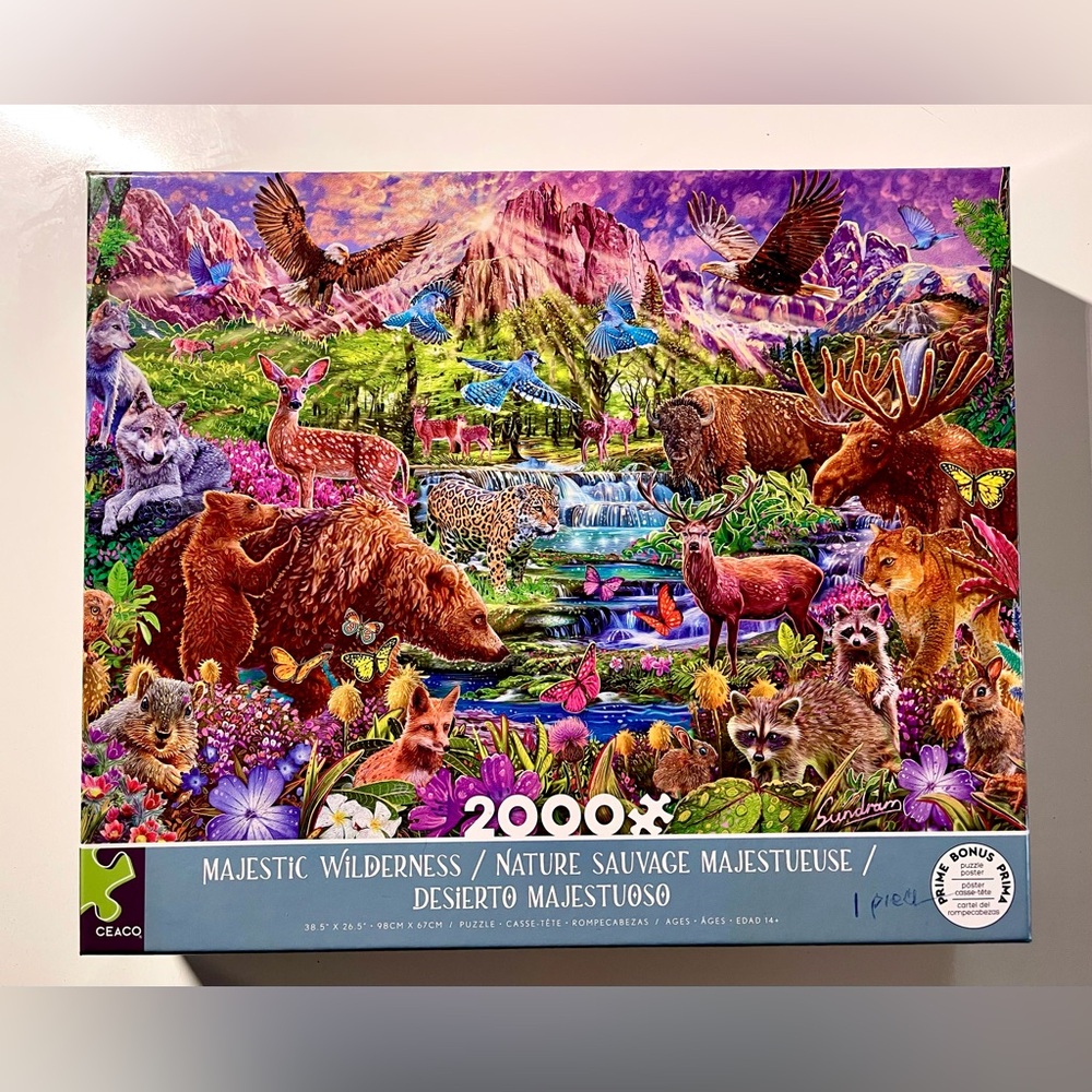 Ceaco - 2000 Piece Puzzle - Majestic Wilderness - MISSING PIECE